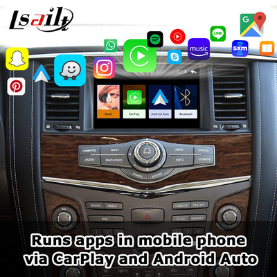 Interface Pin to Pin CarPlay para Nissan Patrol Y62, Pathfinder, Armada Incluído Android Auto, Google Map, Waze