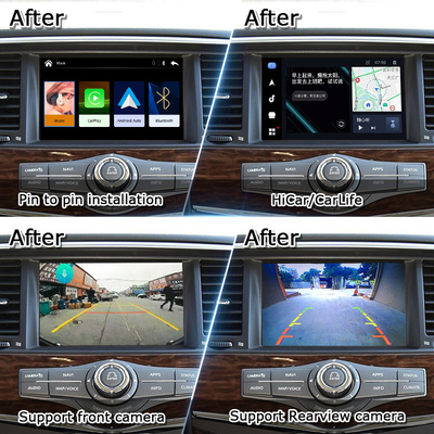 Interface Pin to Pin CarPlay para Nissan Patrol Y62, Pathfinder, Armada Incluído Android Auto, Google Map, Waze