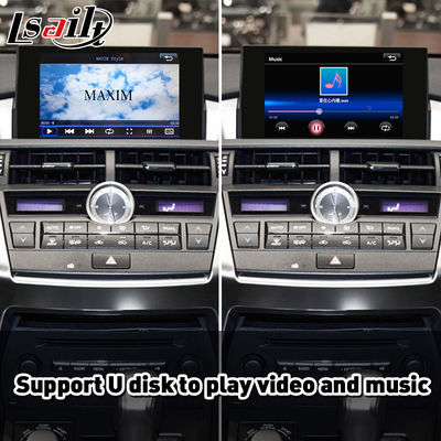 Interface Lsailt / Navihome Android Auto Carplay para Lexus NX300h NX200t Controle por Botão 2014-2017 NX ES RX
