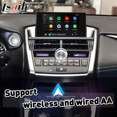 Interface Lsailt / Navihome Android Auto Carplay para Lexus NX300h NX200t Controle por Botão 2014-2017 NX ES RX
