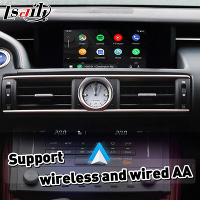 Interface Lsailt Wireless Carplay para Lexus RCF RC300 RC200t RC300h RC350 RC Controle de Botão 2014-2018 IS RX NX