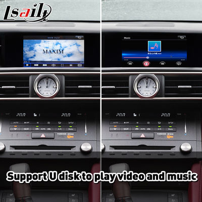 Interface Lsailt Wireless Carplay para Lexus RCF RC300 RC200t RC300h RC350 RC Controle de Botão 2014-2018 IS RX NX