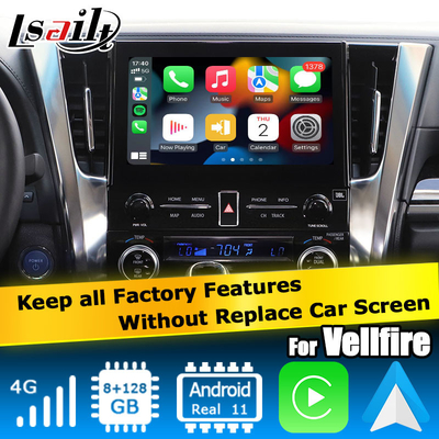 Toyota Alphard Vellfire AH30 série Android caixa de interface Carplay Qualcomm 6125 8+128GB