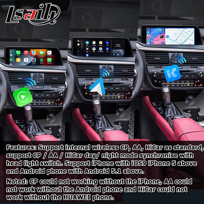 Lexus RX 8+128GB Qualcomm Android caixa de interface multimídia RX350 RX450h RX300 RX200t