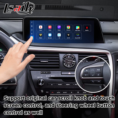 Lexus RX 8+128GB Qualcomm Android caixa de interface multimídia RX350 RX450h RX300 RX200t