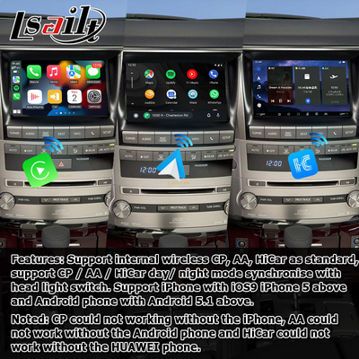 Lexus LX570 2013-2015 Android interface de vídeo baseada em Qualcomm 8+128GB Android 11