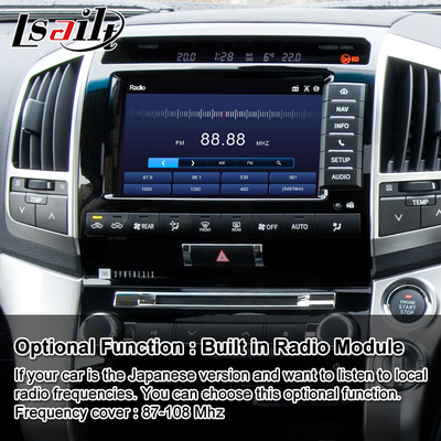 Interface de Vídeo Multimédia Android Lsailt para Toyota Land Cruiser LC 200 V8 LC200 2012-2015