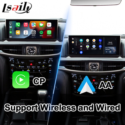 Lsailt Android Carplay Interface de vídeo multimídia Para 2016-2021 Lexus LX 570 LX570