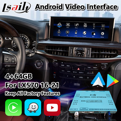 Lsailt Android Multimédia Carplay Interface para Lexus LX570 LX450d URJ200 LX 2016-2021