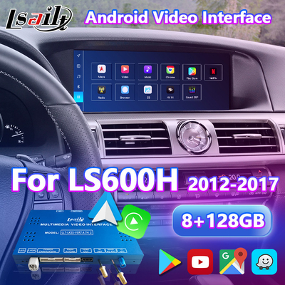 Lsailt 8+128GB Android Multimédia Carplay Interface Box para Lexus LS LS600h LS460 2012-2017