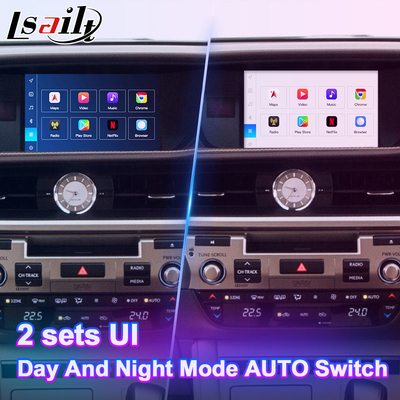 8+128GB Lsailt Android Interface de vídeo de navegação Para Lexus ES 350 300h 250 200 XV60 Controle de mouse 2012-2018