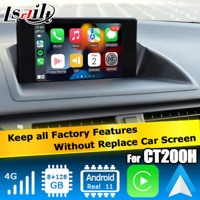 Lexus CT200h Android 13 interface de vídeo carplay Android base automática em Qualcomm 8+128GB