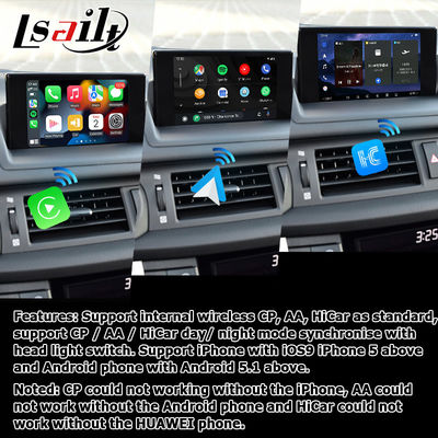 Lexus CT200h Android 13 interface de vídeo carplay Android base automática em Qualcomm 8+128GB