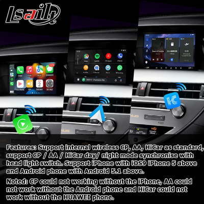 10.25 polegadas Lexus Android Screen com Carplay Android Auto Lsailt Para RX350 RX450h