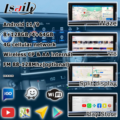 10.25 polegadas Android 8+128 Carplay Android Auto Atualização do ecrã HDMI Para Lexus IS200t IS350 IS300