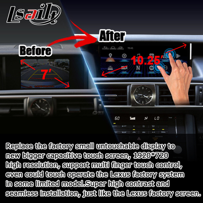 10.25 polegadas Android 8+128 Carplay Android Auto Atualização do ecrã HDMI Para Lexus IS200t IS350 IS300