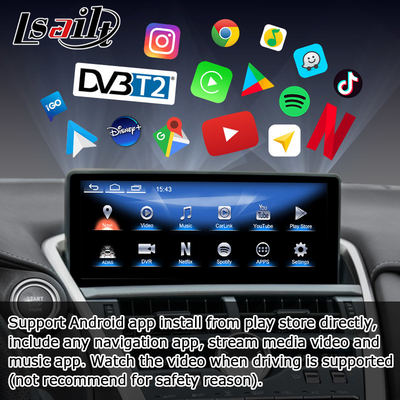 Lexus NX200t 10.25 Touch Screen atualização Hexa Processador Android Auto Wireless Carplay