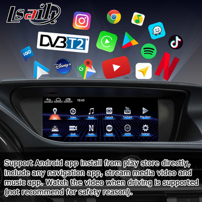 ES300h ES250 ES350 Lexus Android Atualização de tela Carplay Android Auto Dash Cam 10,25 "Lsailt