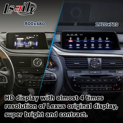 Android 8+128GB Lsailt Lexus Android carplay Android auto Ecrã para RX350 RX450h RX300 Processador de 2,0Ghz