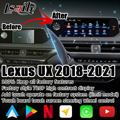 Android Carplay Lexus Touch Screen para UX200 UX250h DSP Ajuste Android auto