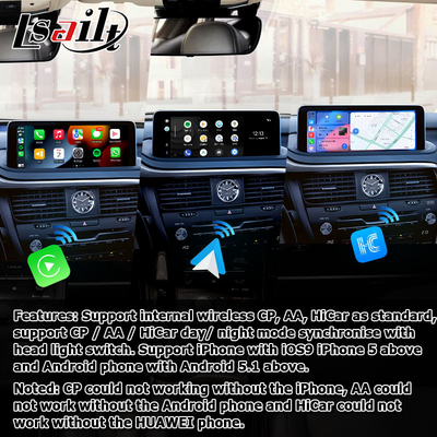 HD 12,3 polegadas Android atualização de tela para Lexus RX350 RX450h Lsailt Android Auto Carplay