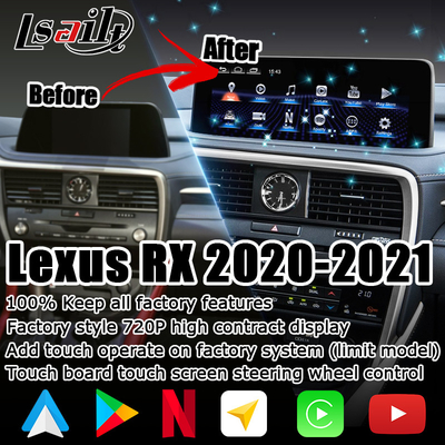 HD 12,3 polegadas Android atualização de tela para Lexus RX350 RX450h Lsailt Android Auto Carplay