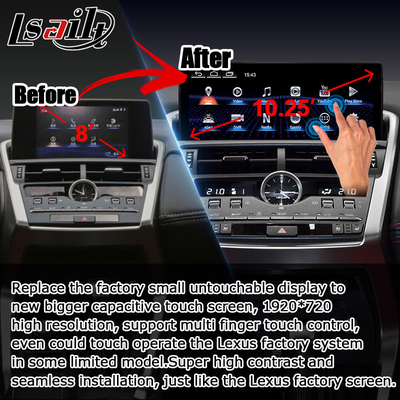 NX300 NX300h Lexus Android tela grande 10,25 polegadas Android Carplay atualização
