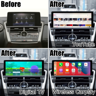 NX300 NX300h Lexus Android tela grande 10,25 polegadas Android Carplay atualização