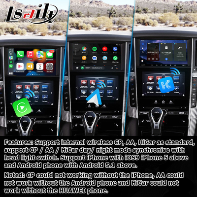 Interface GPS carplay, 8+128GB Android 11 interface de caixa de navegação para Infiniti Q50 / Q60