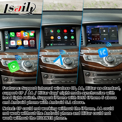 Infiniti QX60 GPS Android Auto Carplay Sistema de Navegação Multimédia Interface Android 11 8+128GB