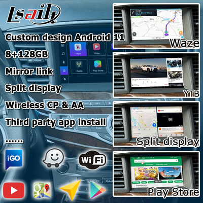 Infiniti QX60 GPS Android Auto Carplay Sistema de Navegação Multimédia Interface Android 11 8+128GB