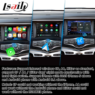 Carplay Android Auto Multimédia Interface Box Interface de vídeo Infiniti QX80 2018