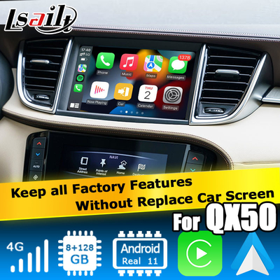 Carplay Navegação Android Navegação Interface de vídeo Infiniti QX50 2018