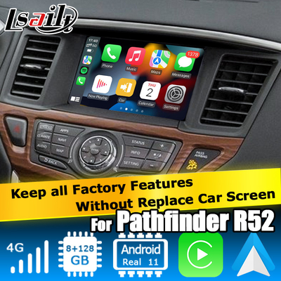 Nissan Pathfinder Andorid 11 Carplay Android sistema de navegação automática Navegação online Reprodução de vídeo