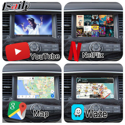 Interface Multimídia Android 8G Lsailt para Nissan Patrol 2020-2023 Módulo de Upgrade Android Integrado com Google Maps, CarPlay, YouTube