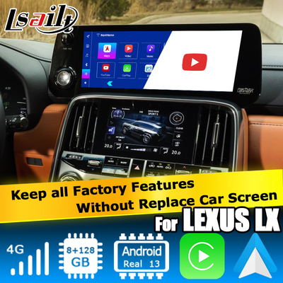 Lexus LX600 LX700h 2022 Interface de vídeo multimídia Android baseada no Qualcomm 6125 8+128 Android 13