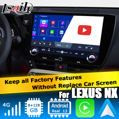 Lexus NX NX200 NX350h NX250 Android 11 interface de vídeo multimídia carplay Android auto