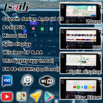 Interface de vídeo Lexus RX 2023 Android 11 alimentada por Qualcomm RX350h RX500h RX350 RX450h+