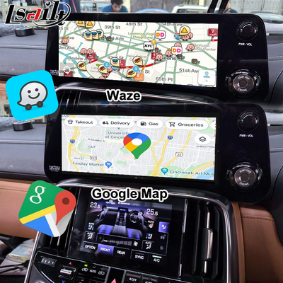 Lsailt Qualcomm Android Video Interface para Lexus LX600 LX500d RX ES NX 2021- Suporte ao YouTube, NetFlix, CarPlay sem fio