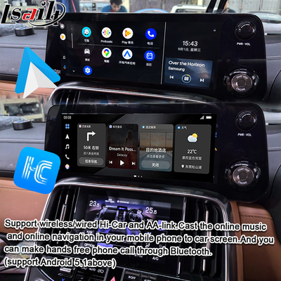 Lsailt Qualcomm Android Video Interface para Lexus LX600 LX500d RX ES NX 2021- Suporte ao YouTube, NetFlix, CarPlay sem fio