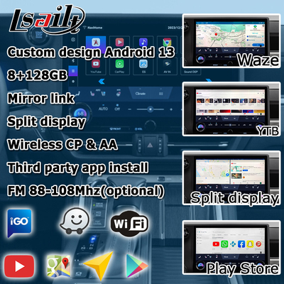 Lexus GX550 GX550h Anroid 13 interface de vídeo baseada em Qualcomm 6125 8+128GB
