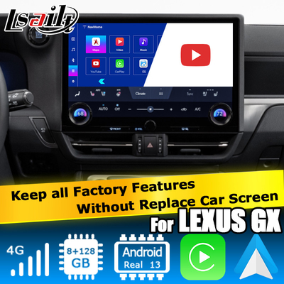 Lexus GX550 GX550h Anroid 13 interface de vídeo baseada em Qualcomm 6125 8+128GB
