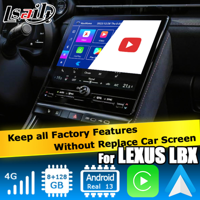 Lexus LBX 2023 para apresentar Android 13 Qualcomm 6125 base 8+128GB interface de vídeo