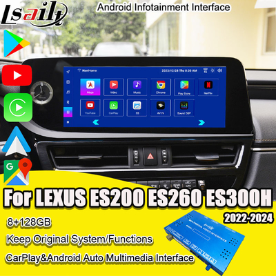 8+128GB Android Infotainment Module para Lexus ES 2022-2024 RX NX LX GX LS... com YouTube, NetFlix, Google Play, Waze