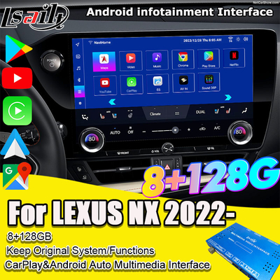 Lsailt Qualcomm Lexus Video Interface para Lexus NX260 NX350H LX RX ES Interface de Infotainment Incluído YouTube, NetFlix