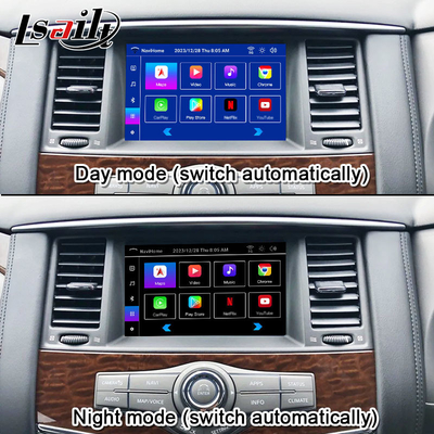 Lsailt 8+128G Android 13 Smart Infotainment Module para Nissan Patrol Y62 2010-2020 Inclui CarPlay sem fio, NetFlix