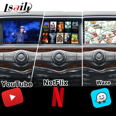 Lsailt 8G Smart Infotainment Module para Nissan Armada Patrulha Suporte Screen Headrest, CarPlay sem fio, NetFlix