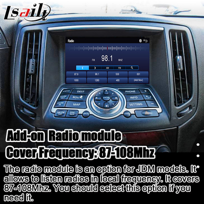 Nissan Multimedia Interface para 370GT, Skyline, Infiniti G37, Q40, Q60 Suporte ao YouTube, CarPlay, Ecrã de apoio de cabeça