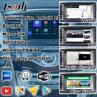 Android 13 Carplay interface Box Yandex Navi Para Infiniti QX60 / JX35 Qualcomm 8+128 sistema