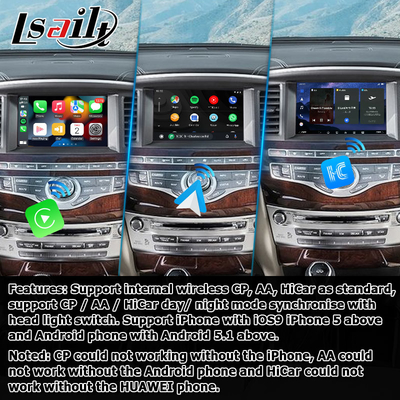 Android 13 Carplay interface Box Yandex Navi Para Infiniti QX60 / JX35 Qualcomm 8+128 sistema